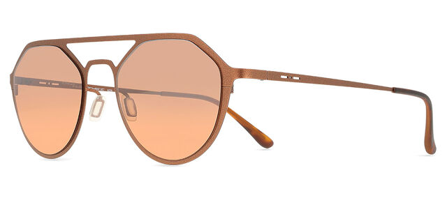 Italia Independent II 0253 049.000 Pilot Brown Sunglasses 