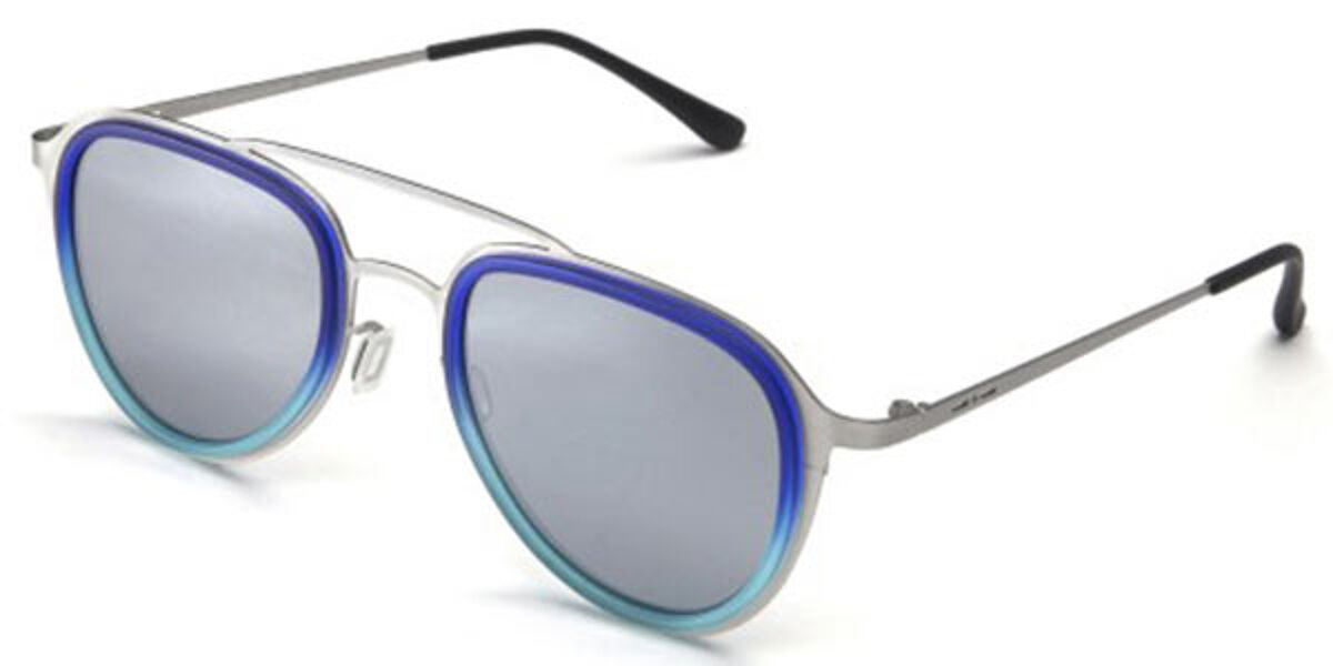 Bottega Veneta - Occhiali Da Sole Ultrathin Rettangolari In Metallo Argento Occhiali Da Sole Bottega Veneta Eyewear