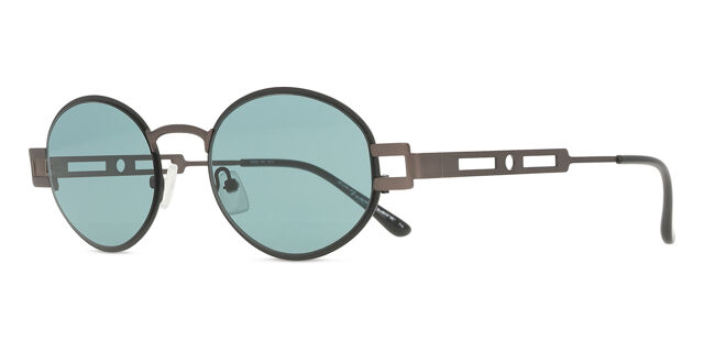 Italia Independent II 0517 009.078 Oval Black Sunglasses  display picture 1