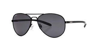 MATTISE Black Unisex Polarized Sunglasses Made of Stainless Steel