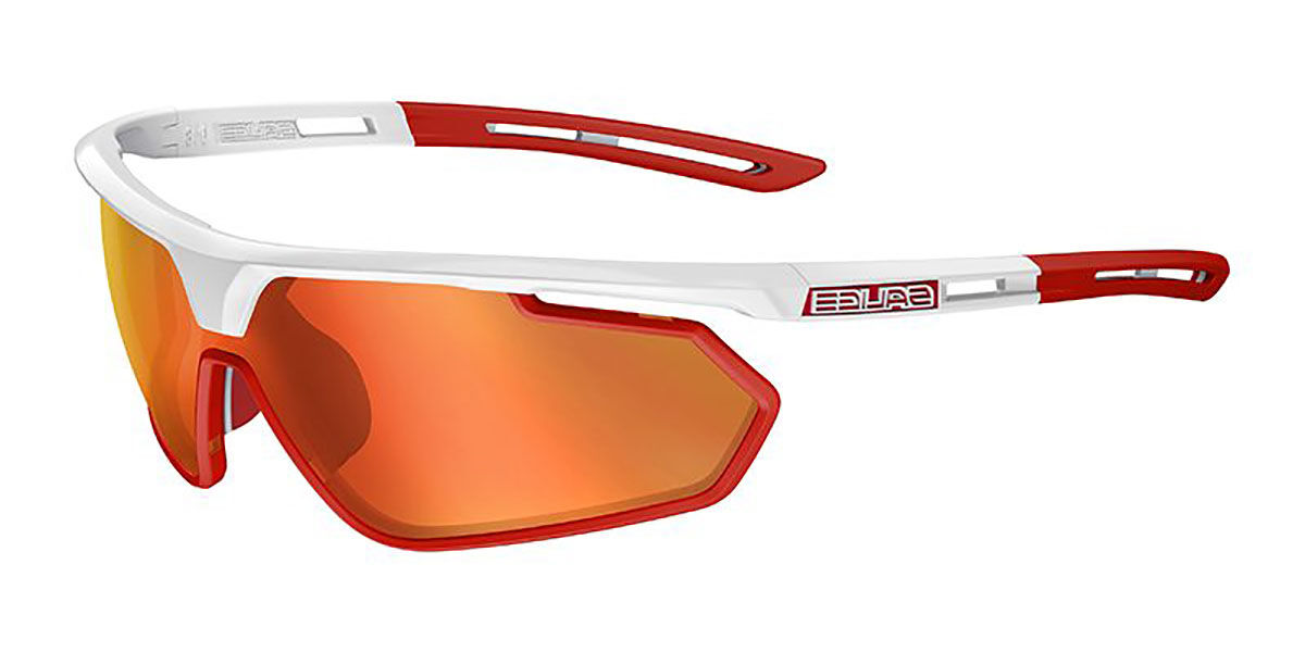 Salice 018 RWP BIANCO/RW ROSSO Standard Lunettes De Soleil Homme Blanches