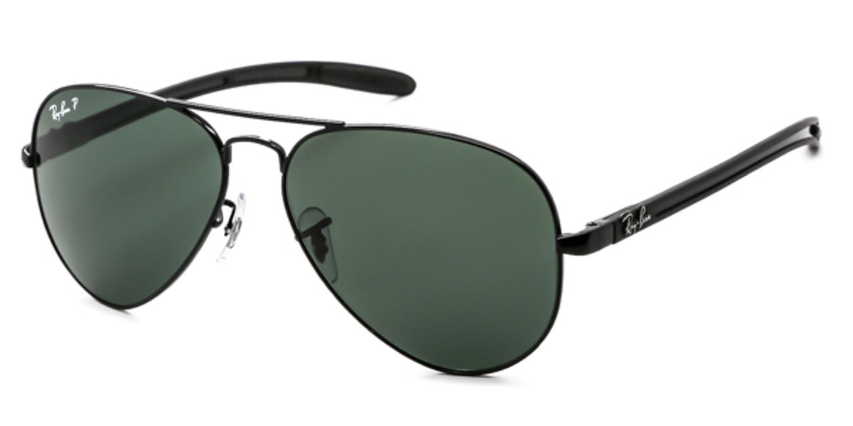 Ray-Ban Tech RB8307 Aviator Carbon Fibre Polarized 002/N5 Black Sunglasses  | SmartBuyGlasses Hong Kong