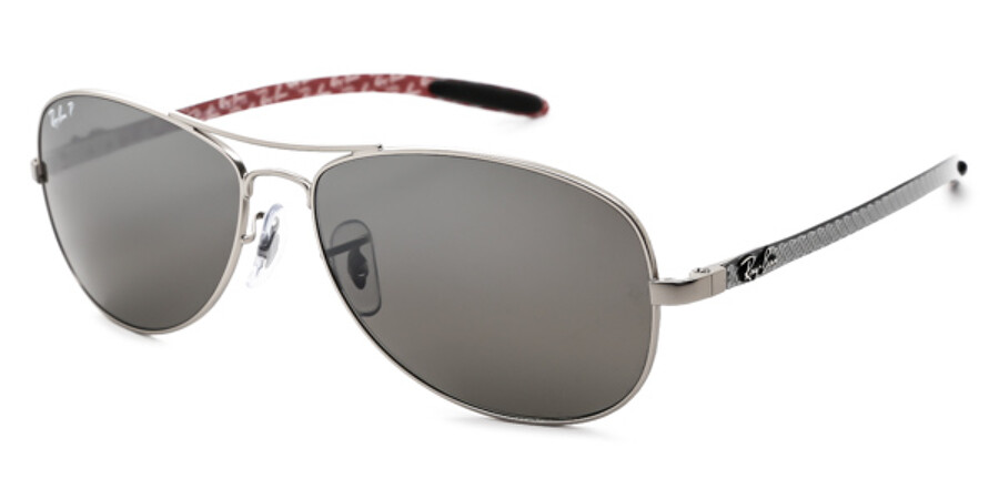 Ray-Ban Tech RB8301 Carbon Fibre Polarized 019/N8 Sunglasses Silver |  SmartBuyGlasses Singapore