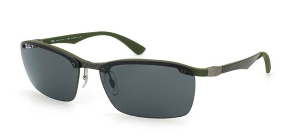 Ray-Ban Tech RB8312 Carbon Fibre Polarized 127/81 Sunglasses Green |  VisionDirect Australia