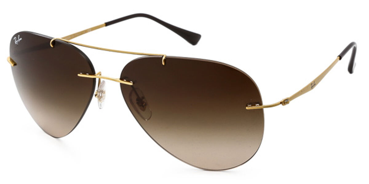 vrouwelijk De daadwerkelijke Massage Ray-Ban Tech RB8055 Aviator Light Ray 157/13 Sunglasses in Gold |  SmartBuyGlasses USA