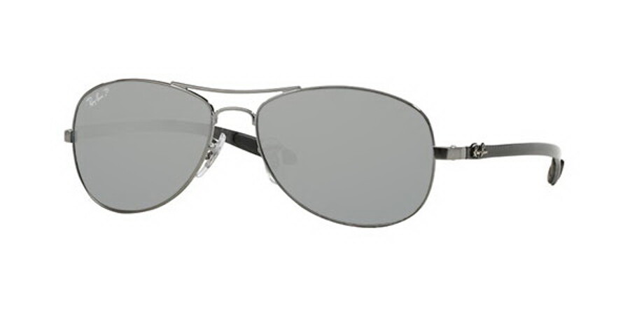 Ray-Ban Tech RB8301 Carbon Fibre Polarized 004/K6 Sunglasses in Grey |  SmartBuyGlasses USA