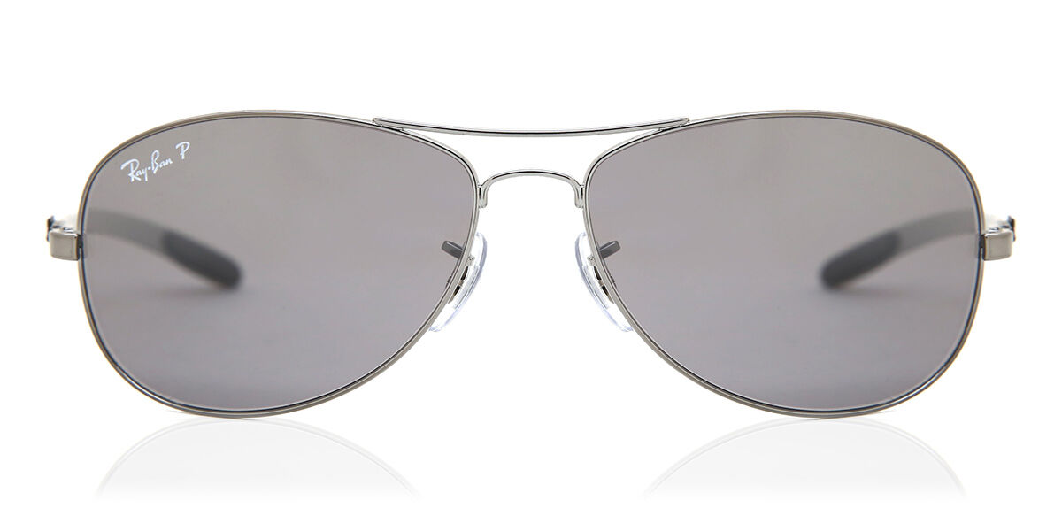 Ray-Ban Tech RB8301 Carbon Fibre Polarized 004/N8 Sunglasses Grey |  SmartBuyGlasses UK