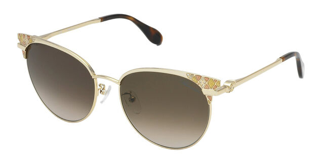 Blumarine SBM163S 300K Oval Rose Gold Sunglasses  display picture 3