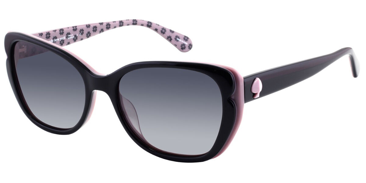 Kate Spade AUGUSTA/G/S 3H2/WJ Sunglasses in Black/Pink | SmartBuyGlasses USA