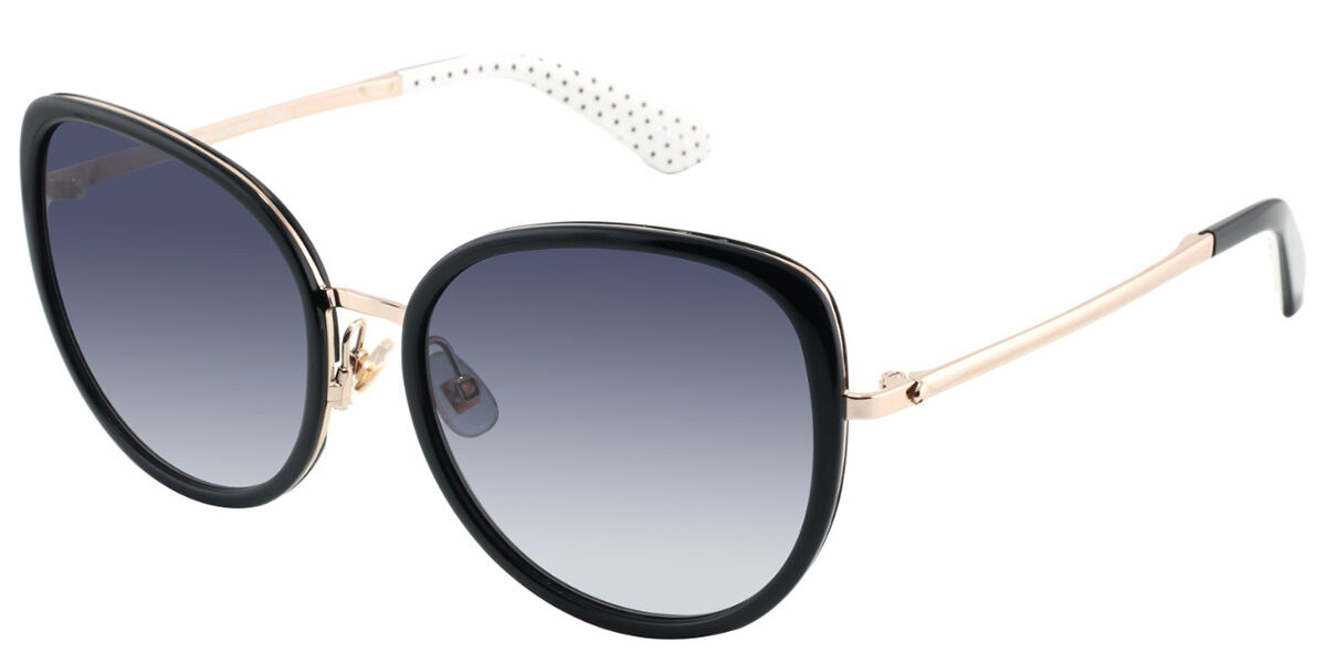Kate Spade JENSEN/G/S 807/9O Sunglasses in Black/Gold | SmartBuyGlasses USA