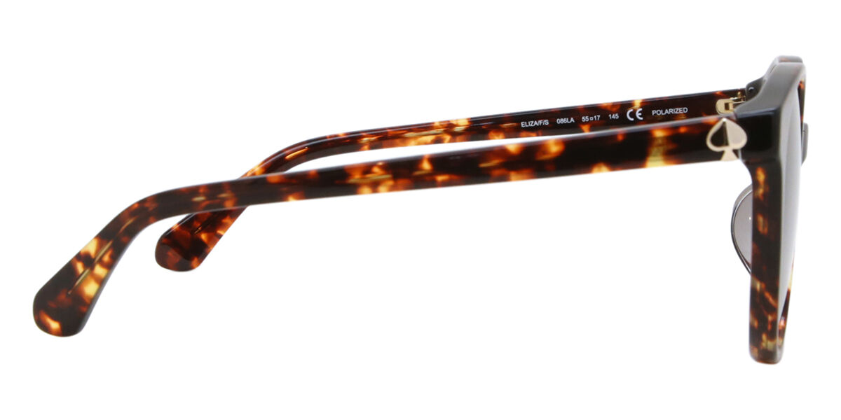 Kate Spade ELIZA/F/Sサングラス　ケース付き Eliza/F/S Asian Fit sunglasses Shiny Black | SmartBuyGlasses US