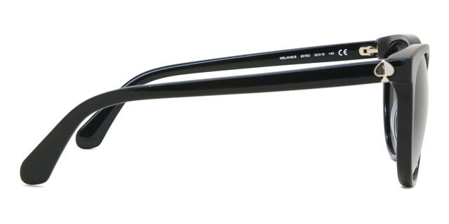 Kate Spade Melanie/S 807/9O Oval Shiny Black Sunglasses  display picture 3