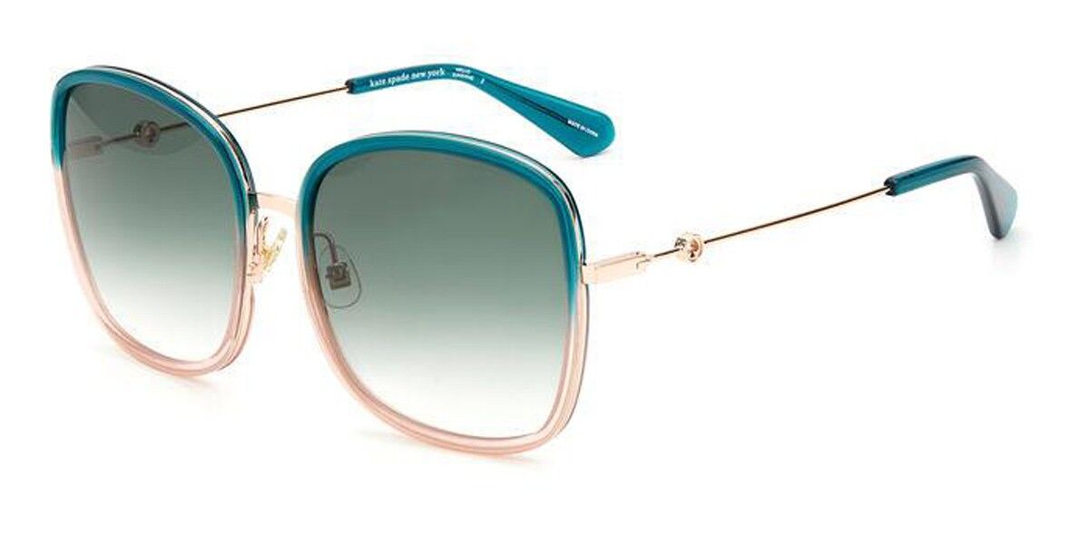 Kate Spade PAOLA/G/S ZI9/9K Sunglasses in Teal Green Gold | SmartBuyGlasses  USA