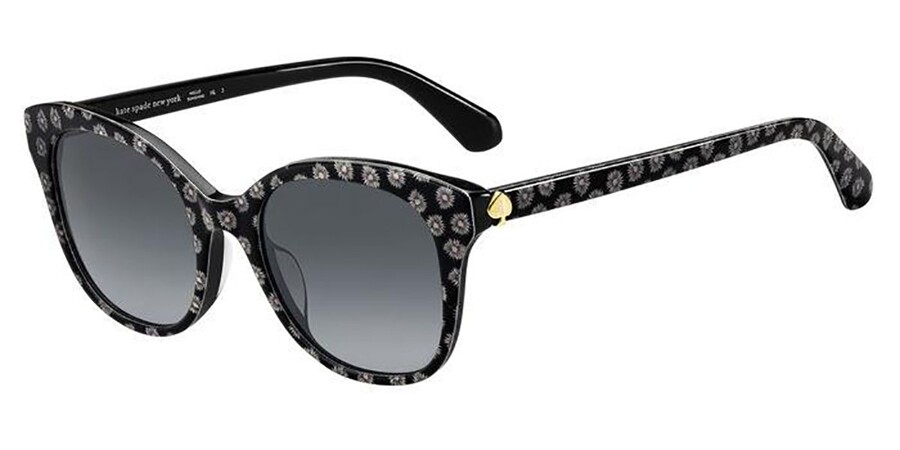 Kate Spade Bianka/G/S TAY/9O Sunglasses Black Pattern White |  SmartBuyGlasses Canada