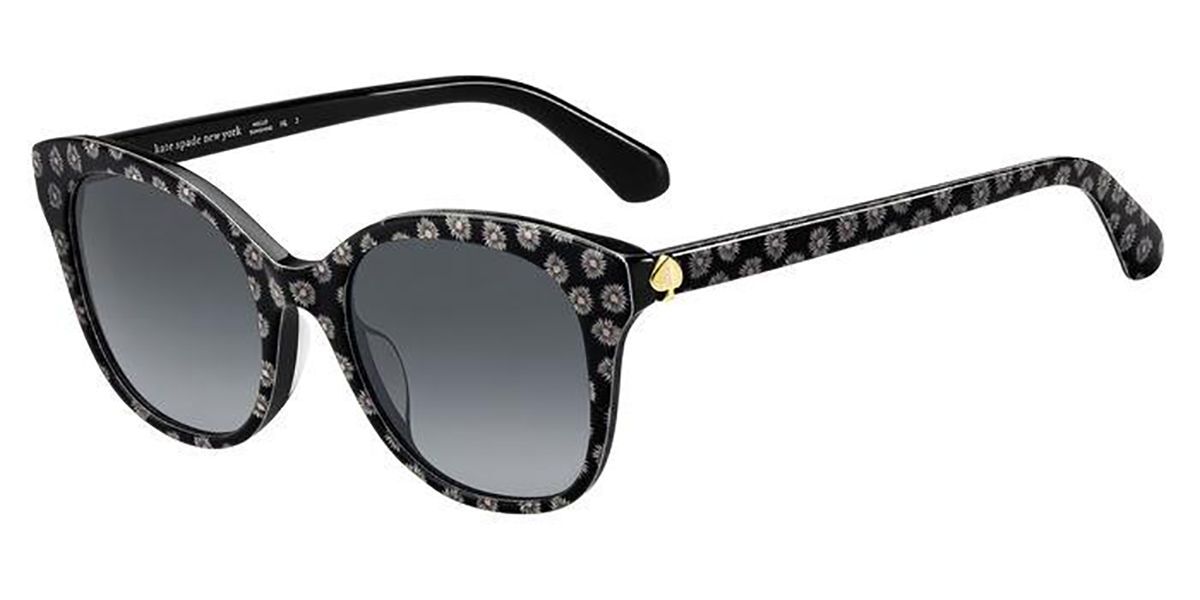 Kate Spade Bianka/G/S TAY/9O Sunglasses Black Pattern White |  SmartBuyGlasses India