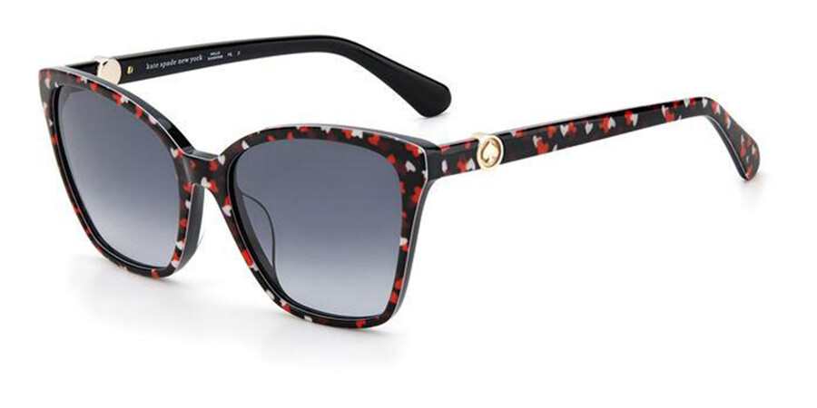 Kate Spade Amiyah/G/S F74/9O Sunglasses Black Pattern Red | SmartBuyGlasses  UK