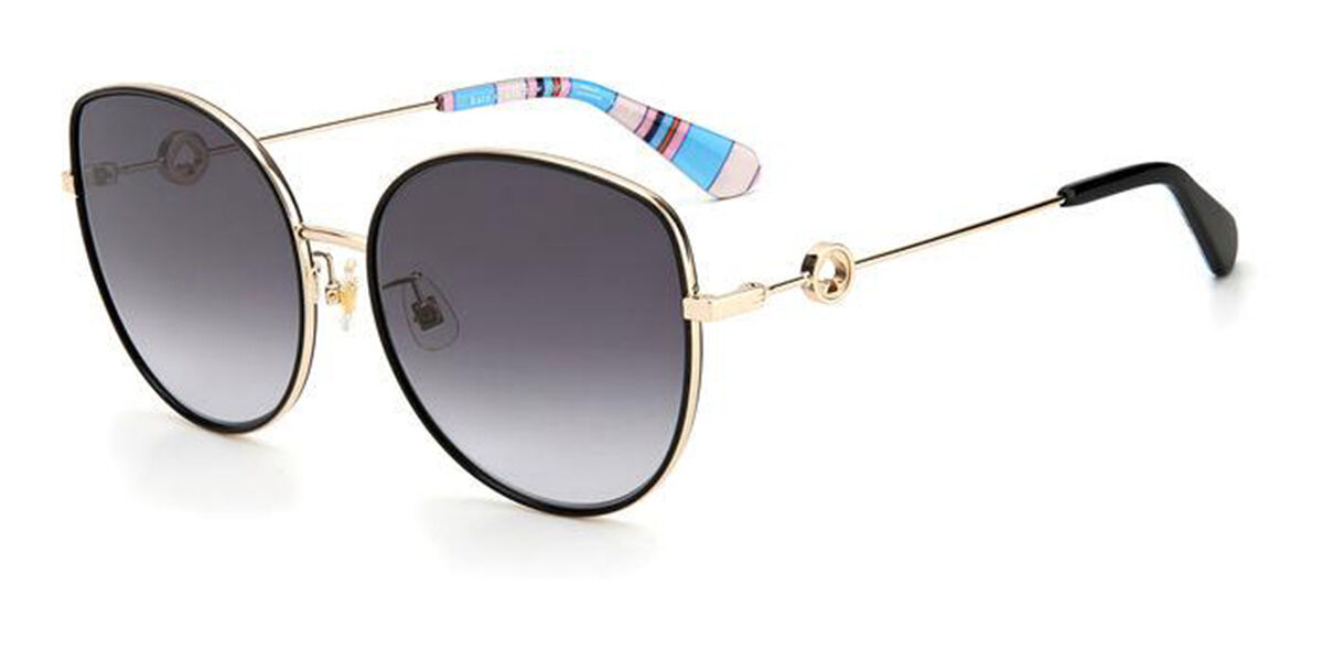 kate spade black and gold sunglasses