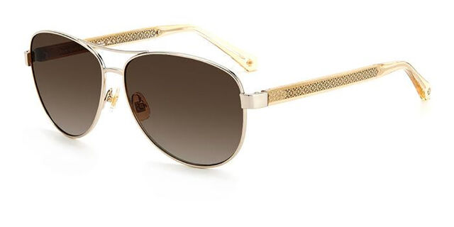 Kate Spade Gold and Brown Sunglasses Kate Spade Ellery/F/S Sunglasses - main image 3