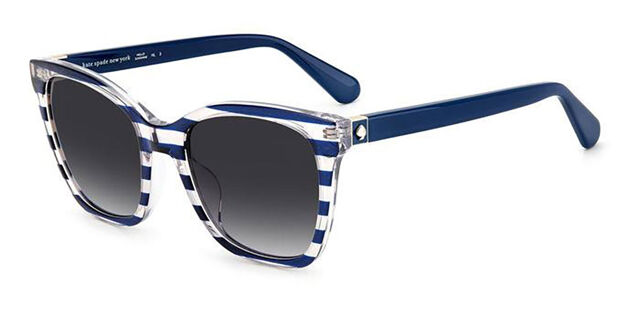 Kate Spade Desi/S GF5/9O Square Transparent Striped Blue 