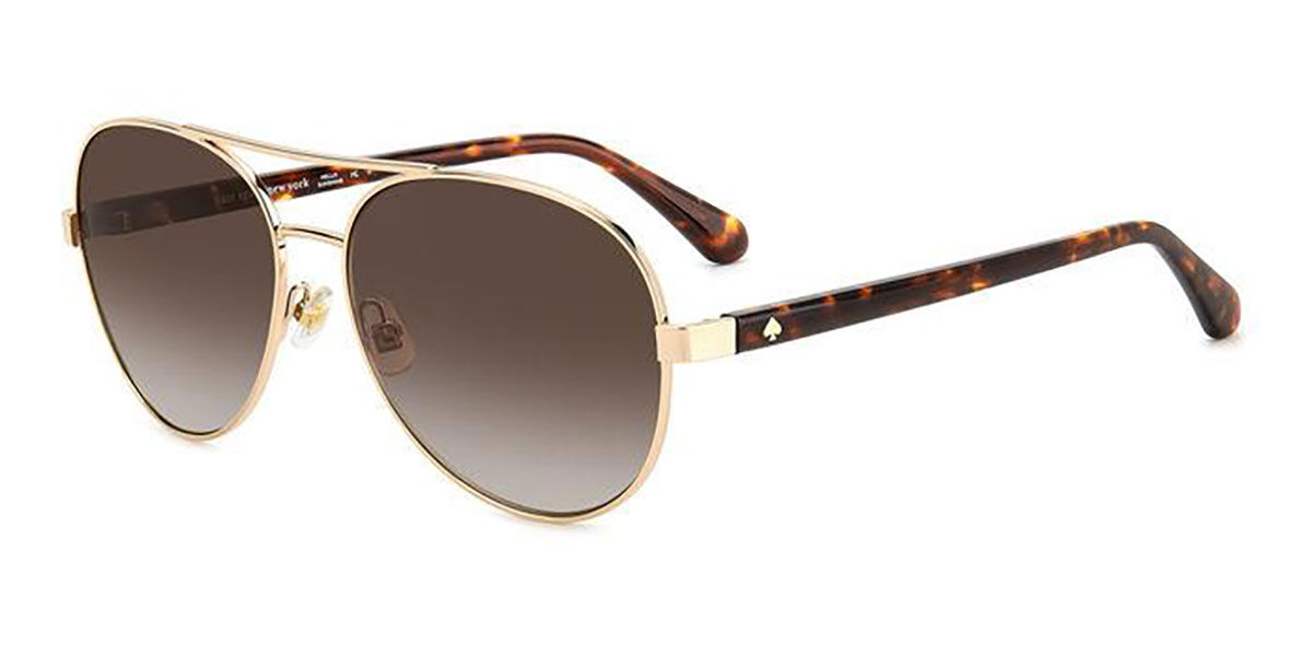 Kate Spade Averie/S J5G/HA Sunglasses in Gold | SmartBuyGlasses USA