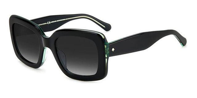 Kate Spade Bellamy/S 807/9O Square Black on Green Sunglasses  display picture 1