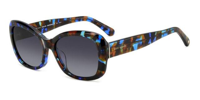 Kate Spade Blue and Tortoise Sunglasses Kate Spade CLARETTA Womens Cateye Polarized Sunglasses  main image 4