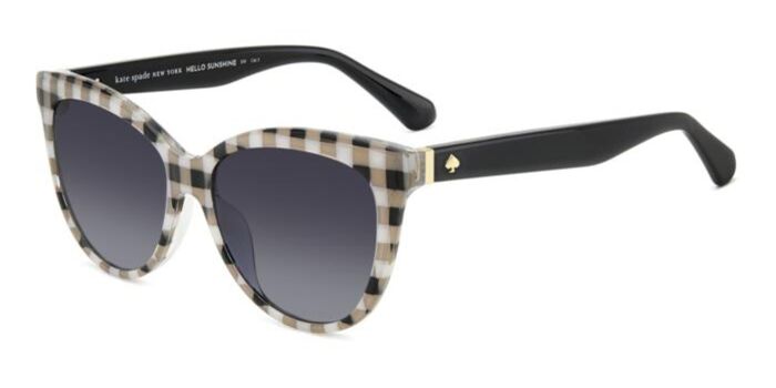 Kate Spade Melanie/S 807/9O Oval Shiny Black Sunglasses  display picture 1