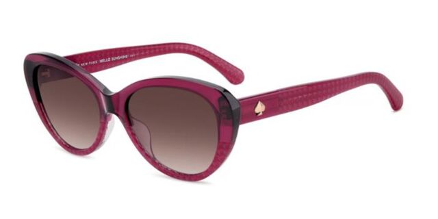 Kate Spade KS Josi/S SK4/3X Cat Eye Transparent Burgundy  display picture 2