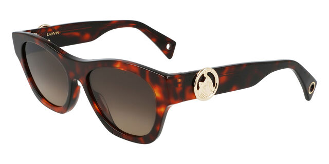 Lanvin LNV604S 272 Oval Havana Sunglasses | SmartBuyGlasses US display picture 1