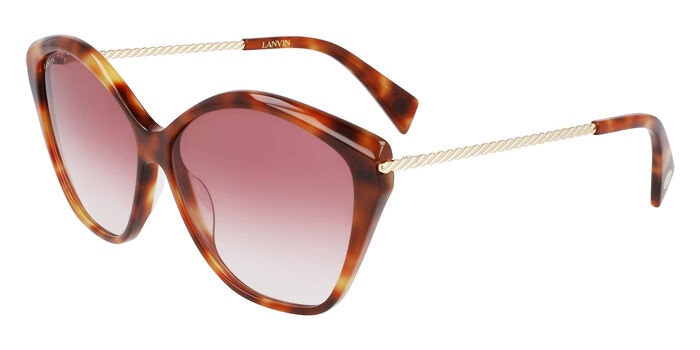Lanvin LNV609S 600 Butterfly Burgundy Sunglasses 