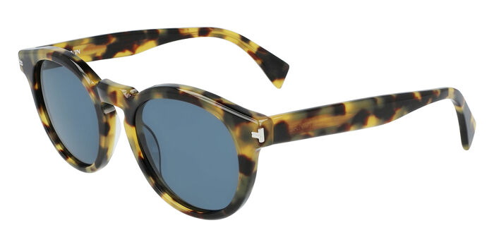 Lanvin LNV610S 400 Round Shiny Blue Sunglasses  display picture 2