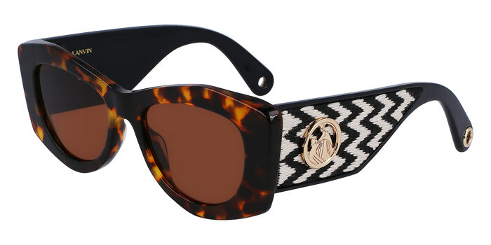 Lanvin LNV638S 001 Cat Eye Shiny Black Sunglasses  display picture 2