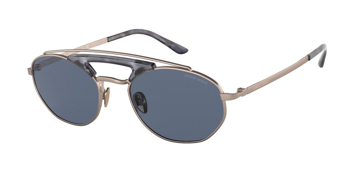 Giorgio Armani AR6116 300480 Sunglasses Matte Rose Gold | VisionDirect ...