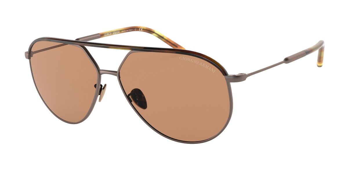 Giorgio Armani AR6120J Asian Fit 300613 Sunglasses Matte Bronze Havana |  SmartBuyGlasses South Africa