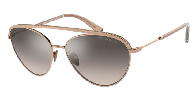 Giorgio Armani AR6127B 30116I Pilot Rose Gold Sunglasses  display picture 1