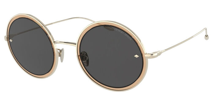 Giorgio Armani AR6071 301387 Round Black/Pale Gold 