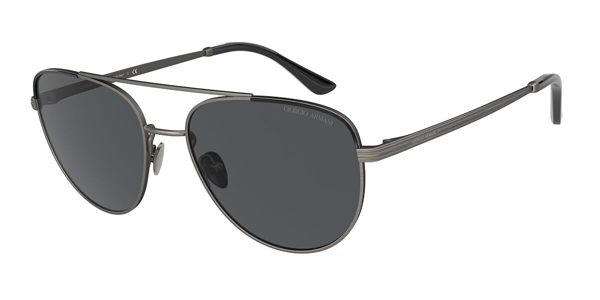 Giorgio Armani AR6134J 326087 Sunglasses Matte Gunmetal Black |  SmartBuyGlasses India