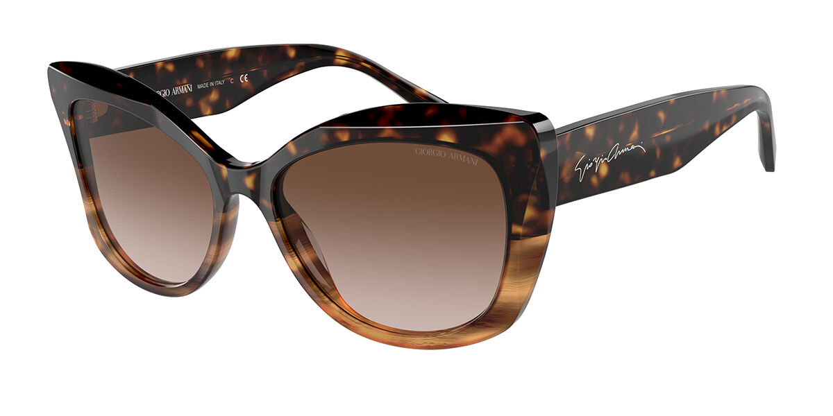 Giorgio Armani AR8161 592913 Sunglasses in Havana Striped Brown ...