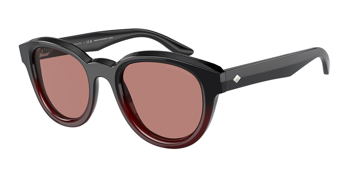 AR8181F Asian Fit Sonnenbrillen Gradient Black Burgundy ...