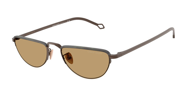Giorgio Armani AR6166J 300673 Oval Matte Bronze Brown  display picture 2