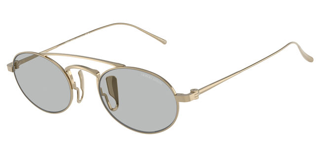 Giorgio Armani AR6161T 338487 Pilot Pale Gold Sunglasses  display picture 2