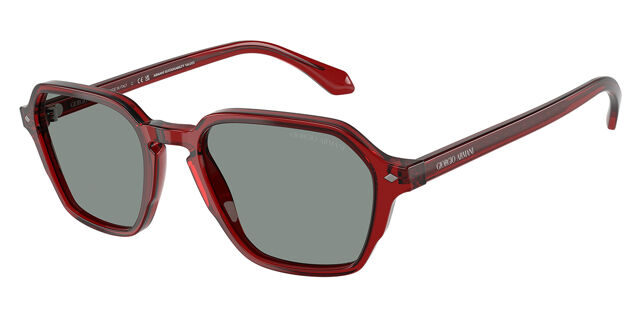 Giorgio Armani AR8220 617056 Square Transparent Bordeaux Red  display picture 3