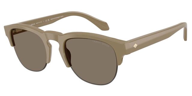 Giorgio Armani AR8238 622273 Square Beige Brown Sunglasses  display picture 3