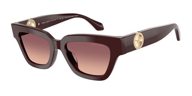 Giorgio Armani Burgundy Sunglasses Giorgio Armani AR8238 622113 Square Bordeaux Burgundy  main image 3