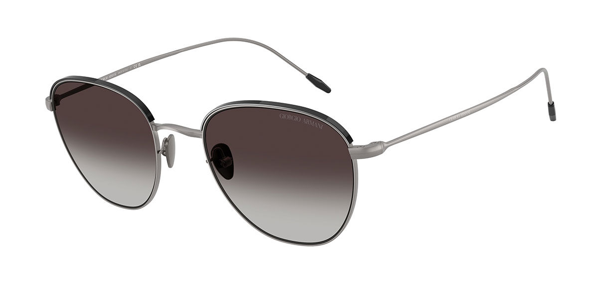 Giorgio Armani Mannelijk Matte Gunmetal Ar6048 34408G Heren Zonnebril