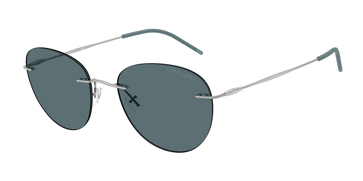 Giorgio Armani Miesten Matte Silver Ar6182 304587 Aurinkolasit