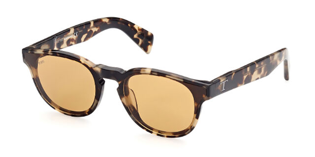 TODS TO0324 55E Oval Havana Sunglasses | SmartBuyGlasses US display picture 1