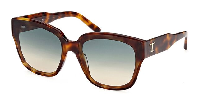 TODS TO0331 53P Cat Eye Blonde Havana Sunglasses  display picture 1