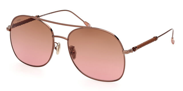 Tod\'s Brown Aviator Sunglasses with Gradient Lenses Tod main image 3