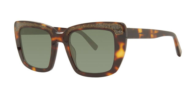 Vera Wang VAS6 Tortoise Cat Eye Dark Tortoise Sunglasses  display picture 2